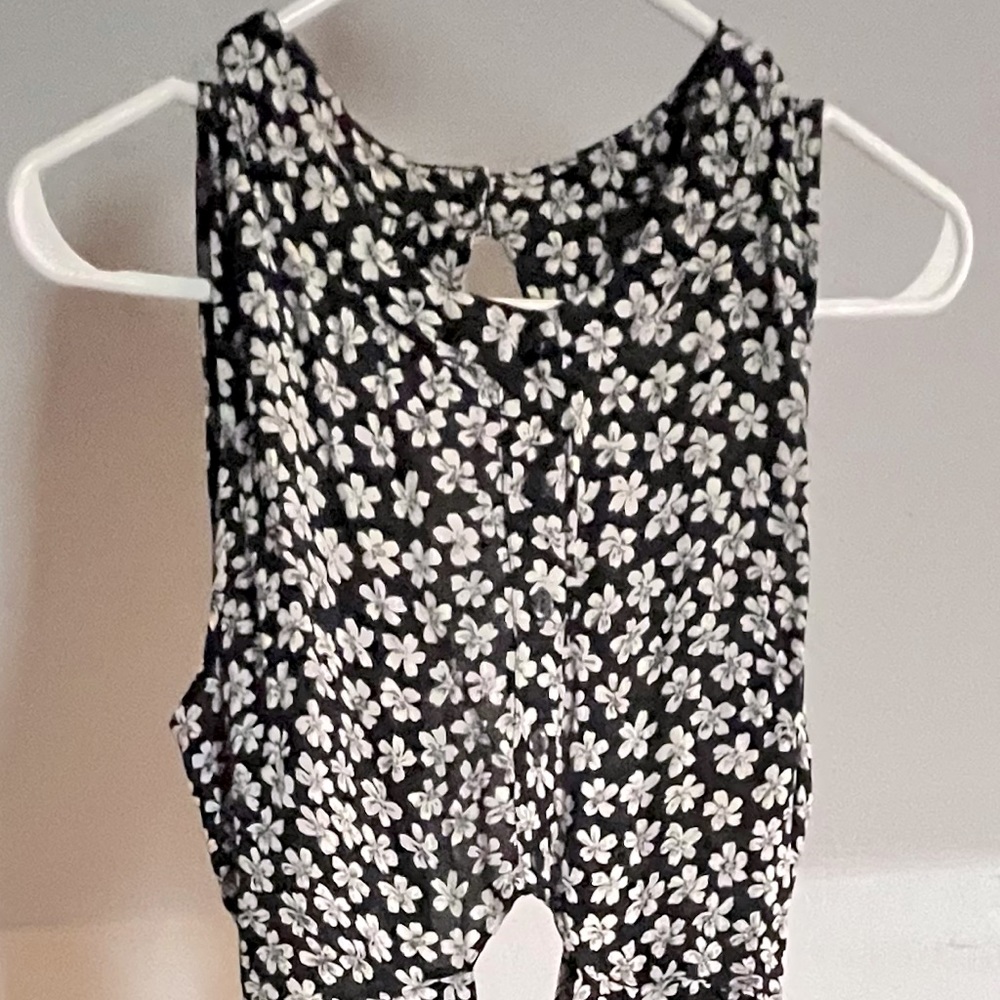 One piece backless romper